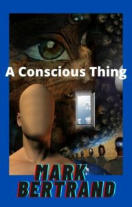 Cover image for A Conscious Thing features a collage of etherial images