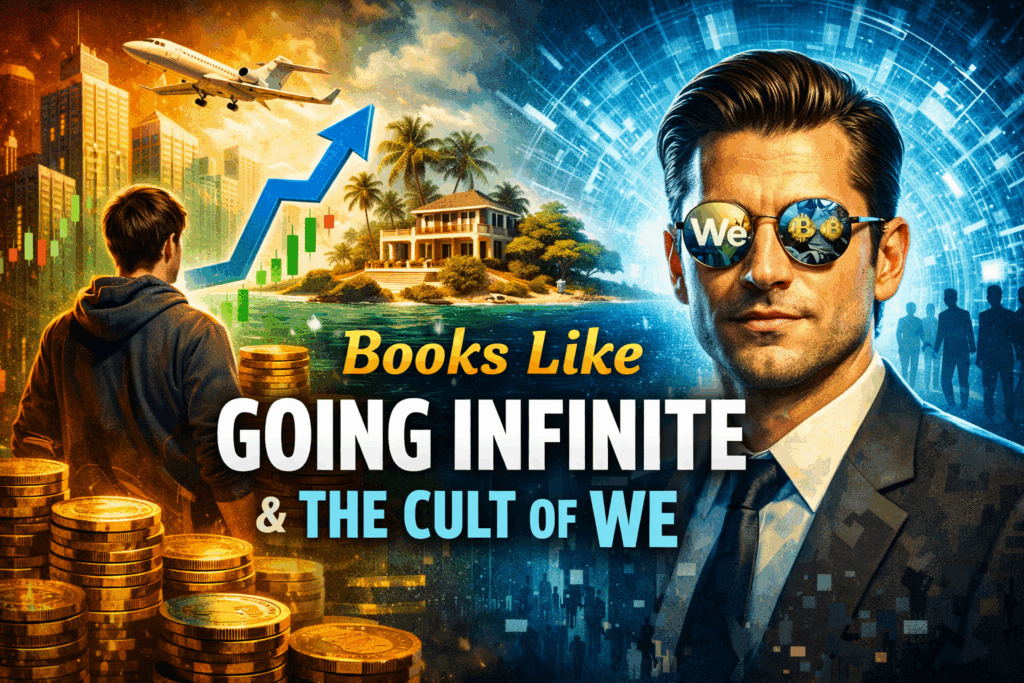 books like going infinite or the cult of we
