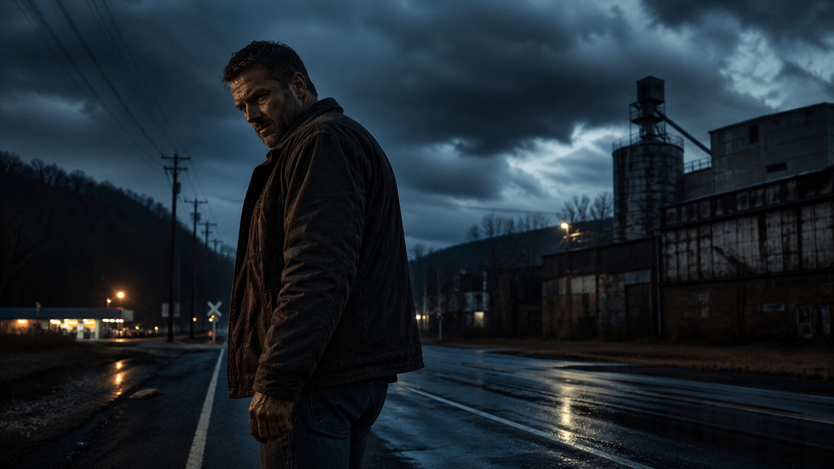 authors like s. a. cosby image of a crime scene where the criminal is on the dark street at sunrise