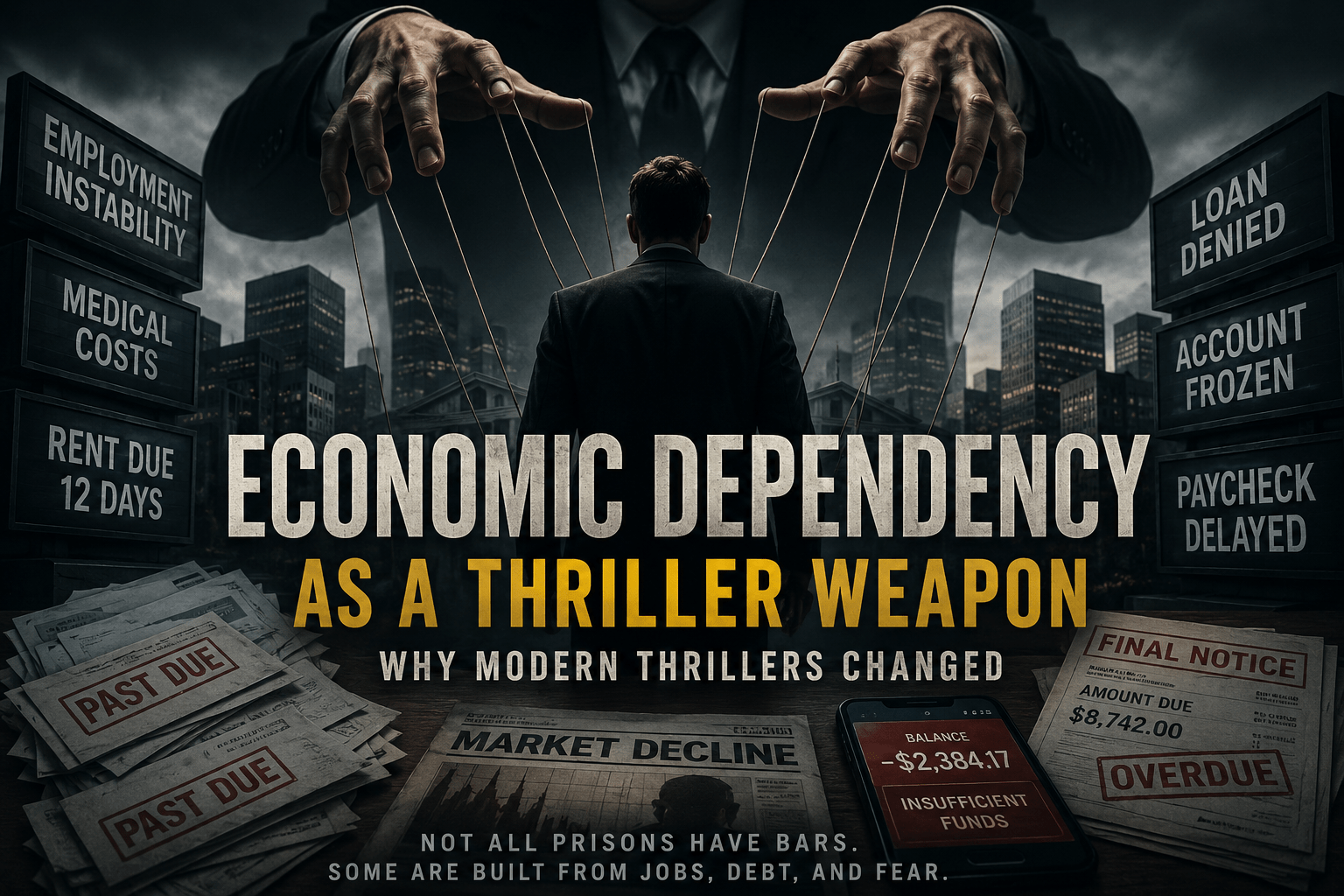 economic dependency as a thriller weapon image showing the concept in morbid detail
