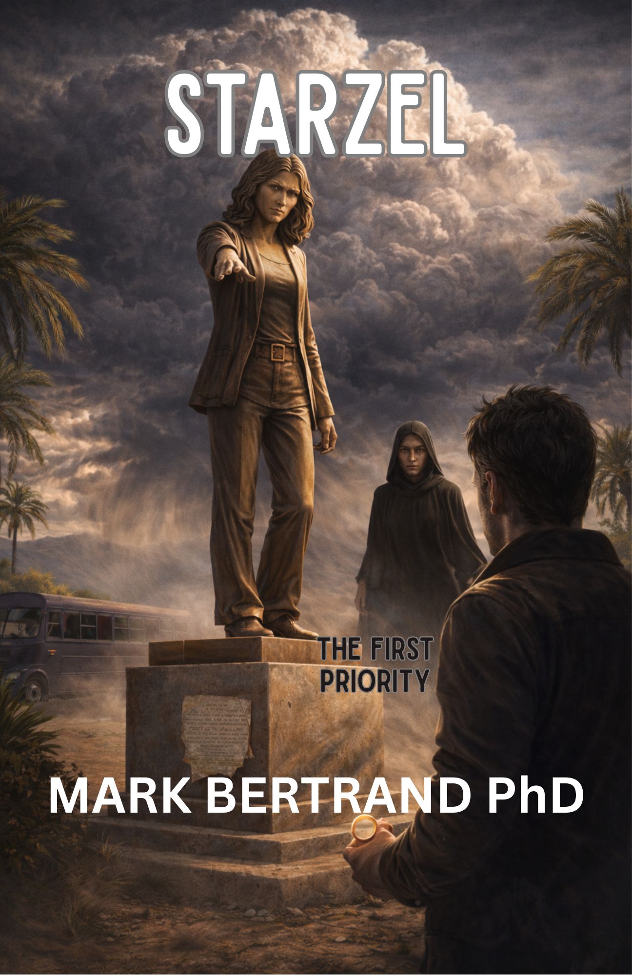 Starzel by MARK BERTRAND book cover image of a statue the woman in black mysterious and haunting