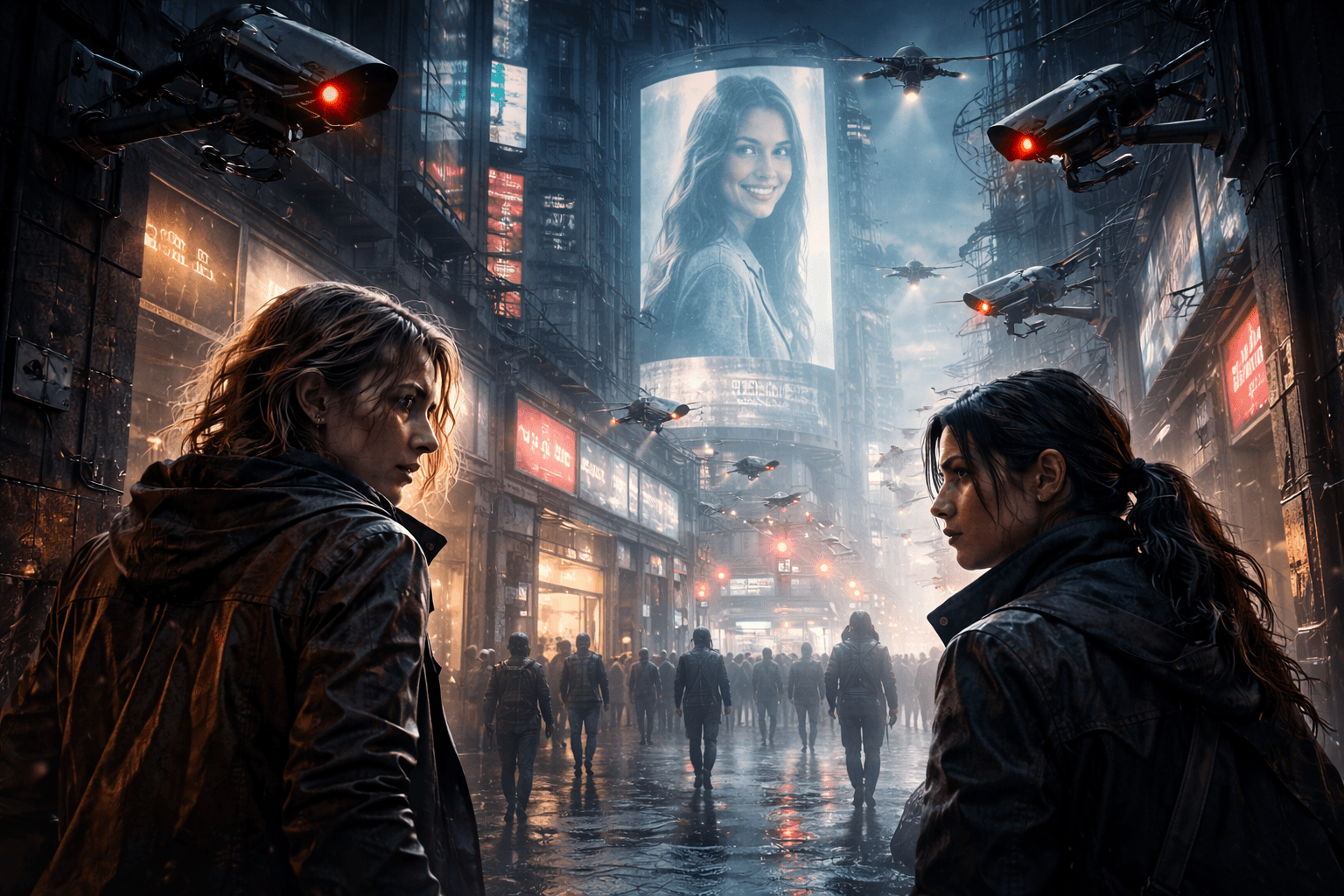 books like poster girl image of a strong femal lead and a futuristic city scape