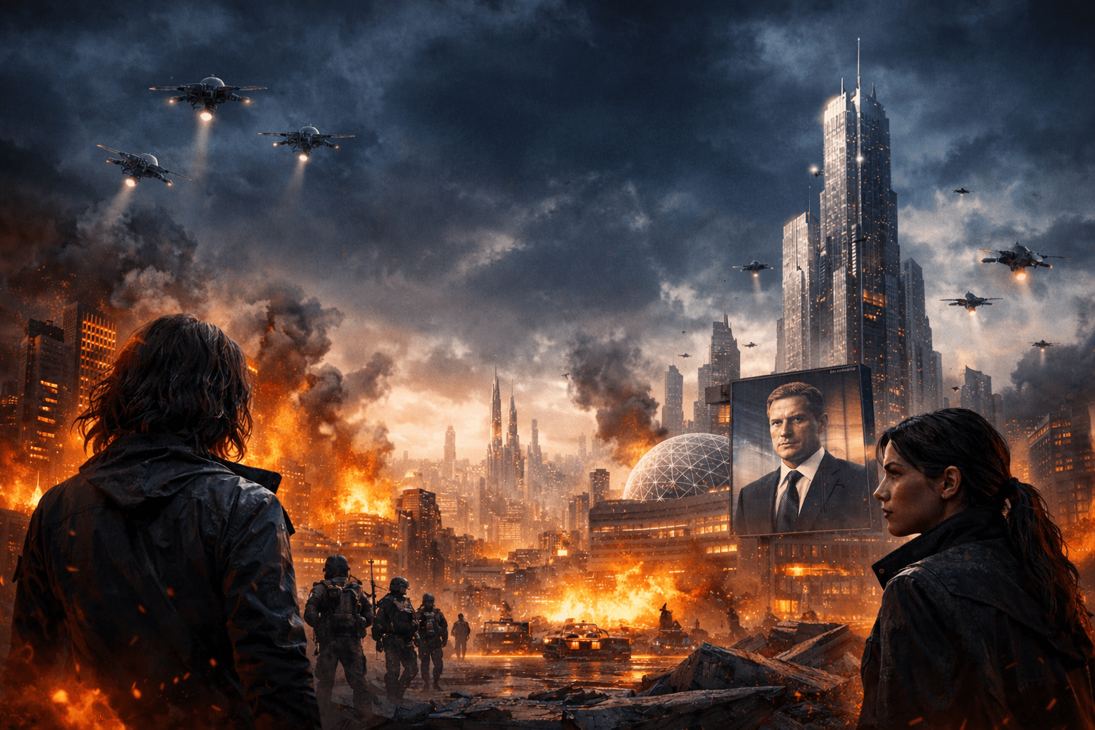books like the future image of a world at war with strong female lead and near future tech