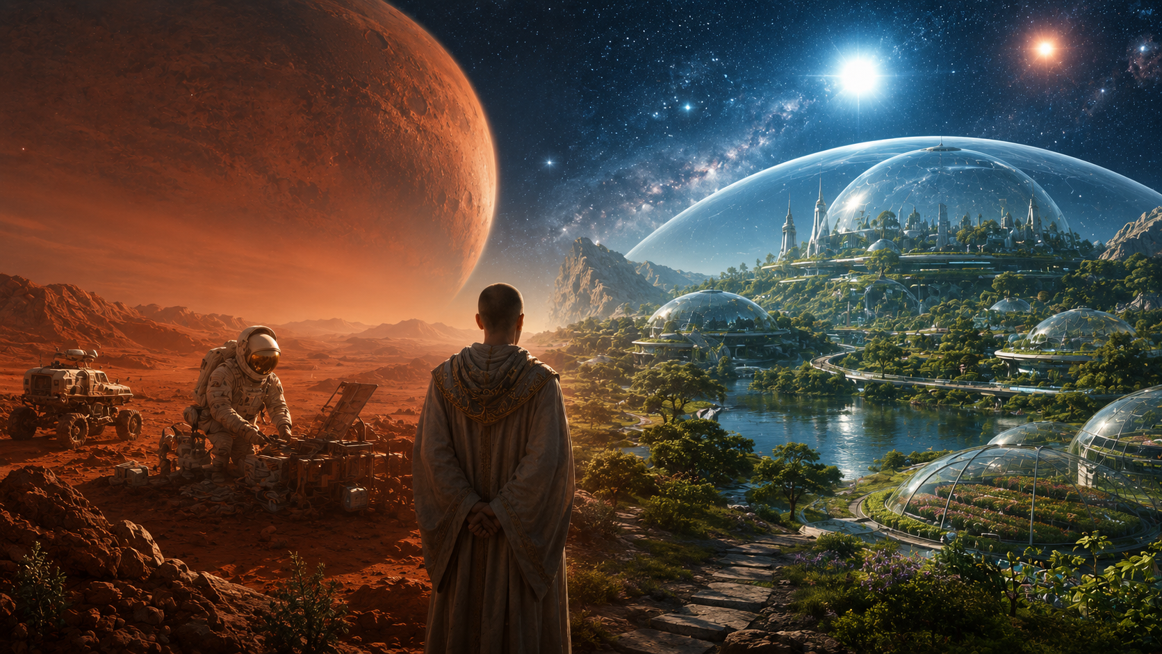 books like the martian comparing th view of two worlds