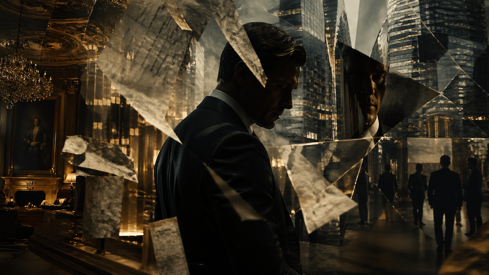 books like trust image of a man standing in a kaleidoscope of a surreal world