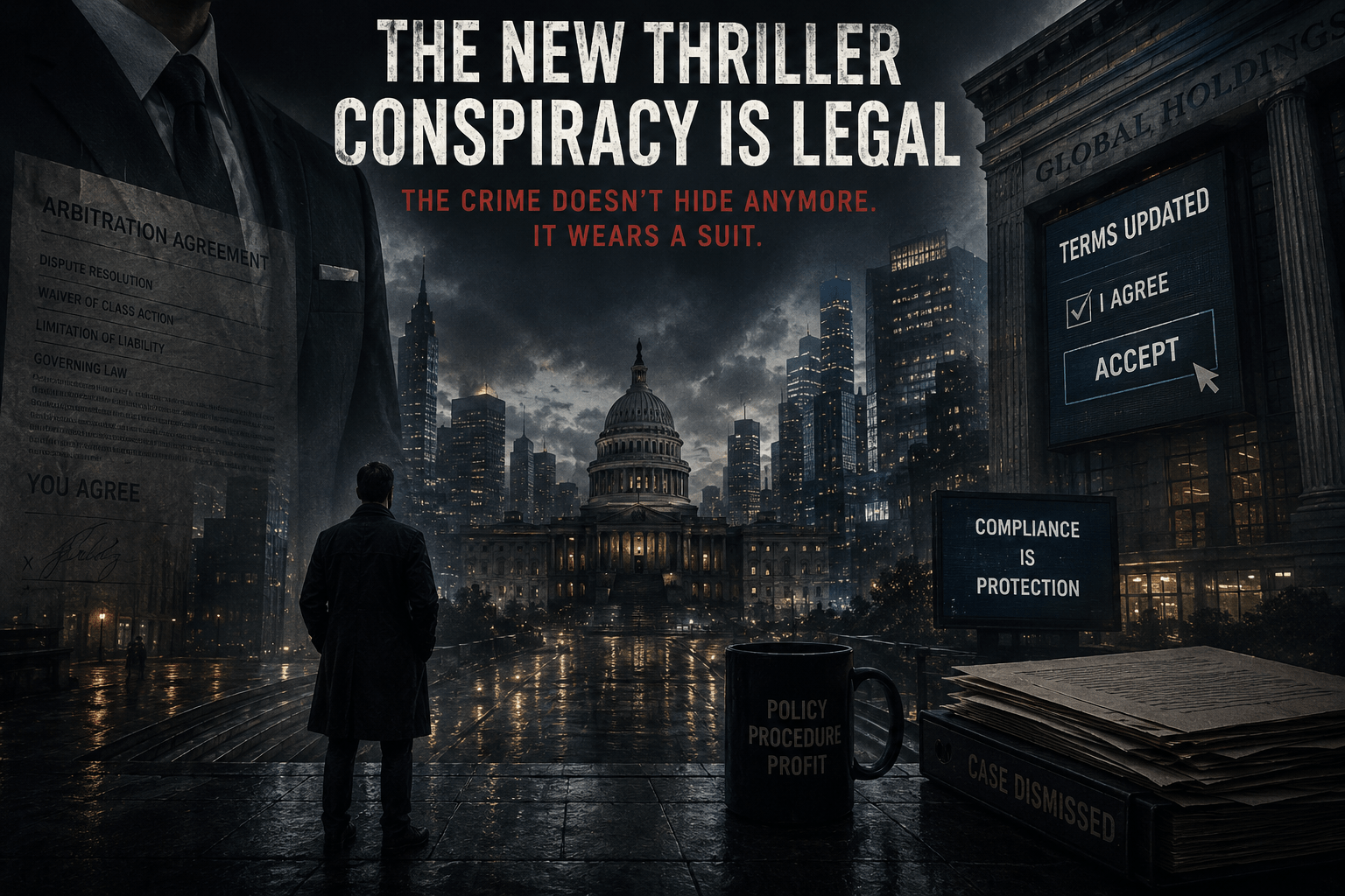 conspiracy is legal in the new thriller an image showing how cultural thrillers are changing the wealthy villains