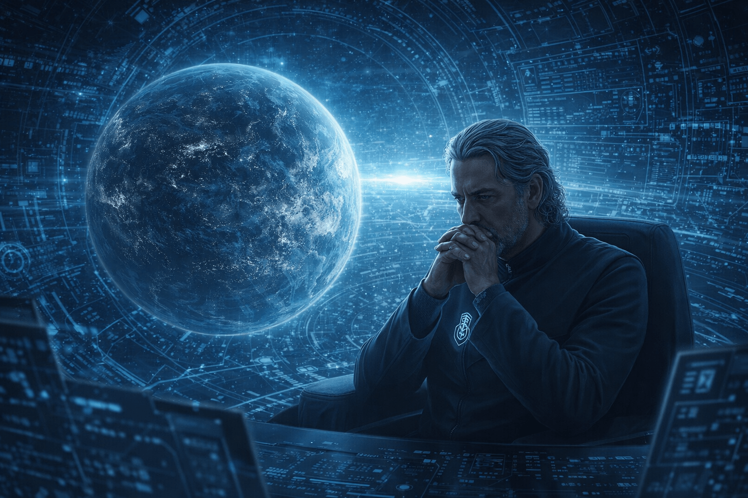 eulers real darness hero image of the man in his office contemplating vanity